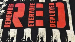 Remember Everyone Deployed Patriotic Tribute American Veteran Tshirt Adult sz L