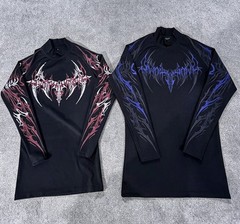 Breathedivinity Striped high-elastic sports tight long-sleeved shirt