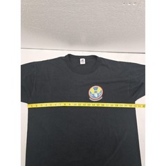 USAF Crest Logo Shirt Mens Large Black US Air Force Vintage Military Shirt
