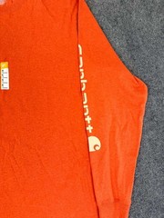 Carhartt Loose Fit Heavyweight Long-Sleeve Logo Sleeve Graphic Size XLT TK0231-M