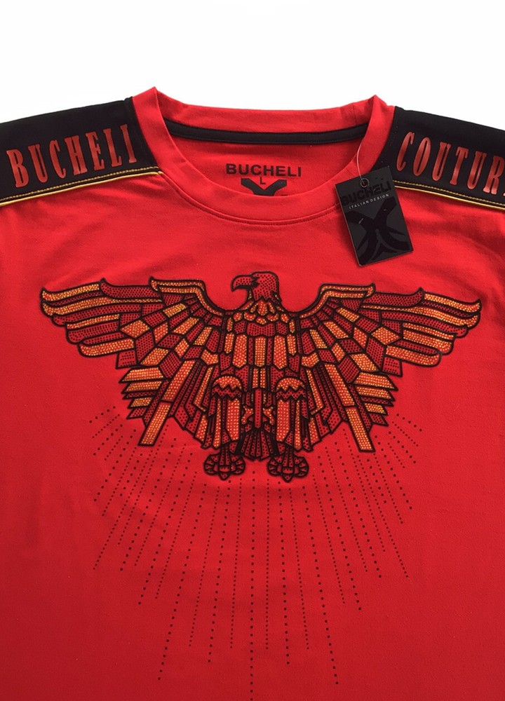 Men’s Bucheli T Shirt,Soft Cotton,Stretch,Italian Style L XL….B2.