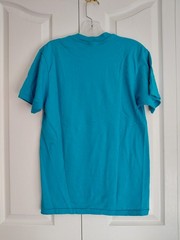 Vintage 1980s Over The Hill Blue Cotton T Shirt Single Stitch Small