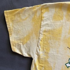 2010s Subway Artistas Frescos T Shirt Mens Large Yellow Acid Wash Promo Hispanic