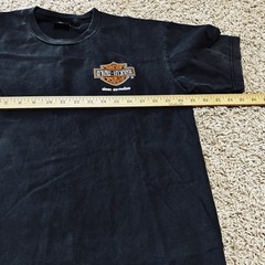 Harley Davidson Pattaya Thailand Biker Motorcycle Black Graphic T-Shirt Large