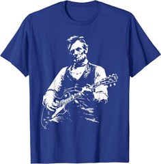 President Abraham Lincoln Playing Guitar Abe Lincoln Design T-Shirt