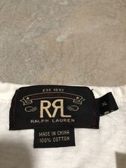 RRL Ralph Lauren Double RL Fury Fitness graphic t Shirt White Mans XL NWT 🔥