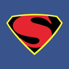 Max Fleischer Retro Superman Logo T-Shirt