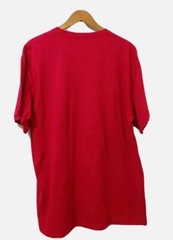 American Summer Graphic Tee Mens XL Red Short Sleeve Cotton Flag Truck Dog