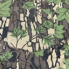 Vintage Ace Sportswear Trebark Camo Shirt XXL Single Stitch Tree Leaf Camouflage