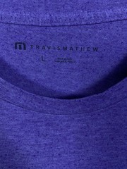 Travis Mathew Room with A View Purple Heather Golf T Shirt Men’s Sz LARGE Beach