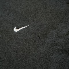 Nike Vintage 90’s Black Tee Shirt GrayTag Embroidered Swoosh XXL Cottton