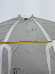 Mitchell Unisex Light Gray Pullover XL Raglan Zip Mock Neck T-Shirt