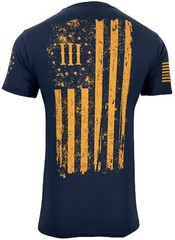 Howitzer Style Men’s T-Shirt PATRIOT Navy Military Grunt MFG S -5XL