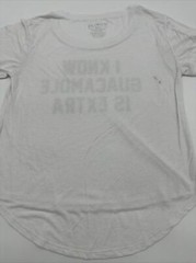 I Know Guacamole Is Extra T-Shirt Women Medium Spell Out Fifth Sun…#5971
