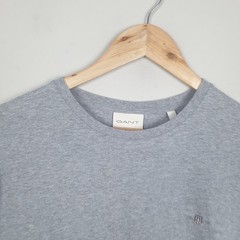 Gant T Shirt Mens Medium Grey Shield Logo Classic Preppy Casual Minimalist