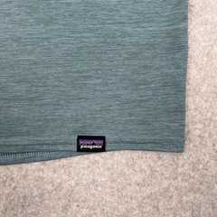 Patagonia Shirt Men’s Size M Gray Blue Short Sleeve Performance Capilene Cool