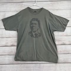 Genuine Desert Wash Ronald Reagan Short Sleeve T-Shirt Mens XL Green