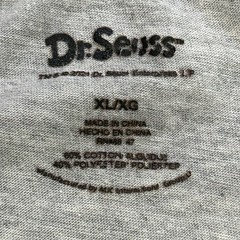 Dr. Seuss Grinch Stink Stank Stunk Graphic Ringer Gray/Green T-Shirt XL/XG