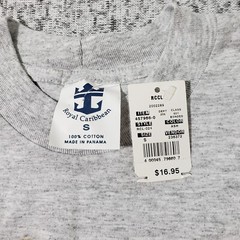 NWT Royal Caribbean International T-Shirt Size Small Gray Aquatic Fish Seahorse
