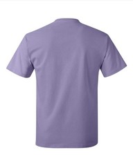 Hanes 5250 4XL Authentic Short Sleeve Men’s Cotton T-Shirt Lavender PtP 29″