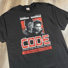 2009 The Code Vintage Movie Promo Tee Shirt Mens XL Y2K 2000s Morgan Freeman
