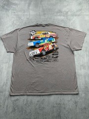 Money-Bags Graphic Print T-Shirt Grey Size 3XL