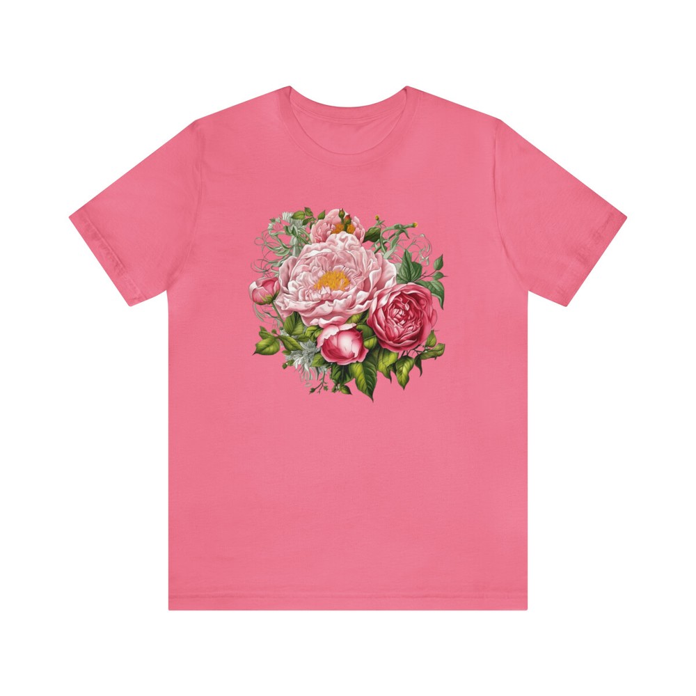Peony t-shirt, cosmos flower shirt, mom gift, plant lover, nature lover, unisex
