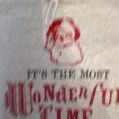Port & Company Men’s 2XL Christmas Santa Claus Graphic T-Shirt White Jersey