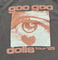 Goo Goo Dolls Tour 2025 T Shirt Men’s Medium Gray Cotton