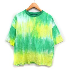 JOURNAL STANDARD relume Tie Dye Pattern Crew Neck Cut and Sew TShirt Wide