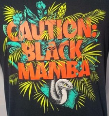 Nike Dri-fit Athletic Cut Kobe Bryant Caution: Black Mamba Snake Black Men Tee M