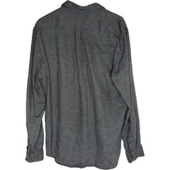 Portuguese Knowledge Flannel Men’s Long Sleeve Shirt XL Grey Cotton