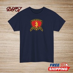 2nd Battalion 3rd Marine Regiment USMC Logo T-Shirt S to 5XL Made In USA