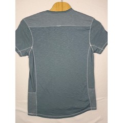 Buckle Black Henley T-Shirt Mens XL Slate Blue Grommet Contrast Stitch BB3301