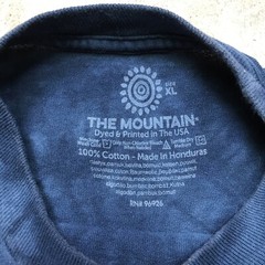 The Mountain Long Sleeve Shirt XL Eagle Winter Scene Blue Graphic Tie Dye Rare
