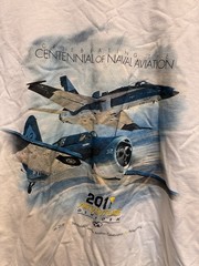 2011 AirVenture Oshkosh T-Shirt Centennial Of Naval Aviation Planes Medium