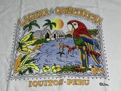 Vintage South America Souvenir T-Shirt Laguna de Quistococha Peru DEADSTOCK XL