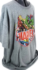 Marvel Comics Character T-Shirt-Mens 2XL XXL-Gray-HULK-Thor-Spiderman…