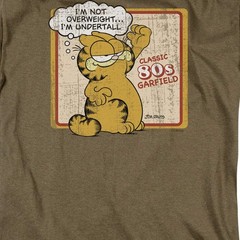 Garfield Undertall Licensed Adult Unisex T-Shirt Regular Fit Tee SM-3X