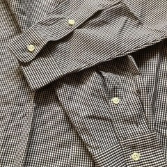 Ralph Lauren Blake Gingham Check Long Sleeve Shirt Brown/White M For 14Y+ Japan