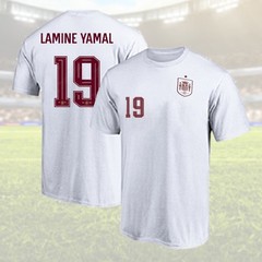 🔥FASTSHIP – Lamine Yamal #19 Spain National Team Name&Number Unisex Tee For Fan