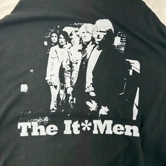 The It Men Graphic Tour Tee Mens Large Raglan Baseball 3/4 Sleeve Shirt Two Tone