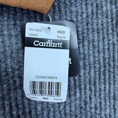 Carhartt Henley T-Shirt Mens Medium Brown New K84 Short Sleeve Pocket Tee
