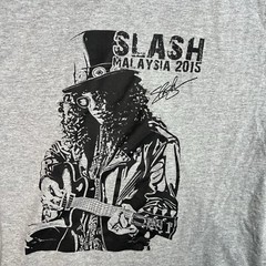 Slash Malaysia 2015 Tour Live In Luala Lumpur T Shirt Fits Small Gray Mens