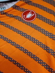 Castelli Rosso Corsa Cycling Jersey 2XL Orange Special Edition Made in Romania