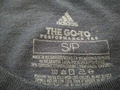 Adidas Climalite Men’s Shirt Size Small Navy Blue Red Logo Go To Performance Tee