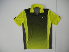 Vtg 00s TIGER WOODS COLLECTION Nike Gray/Yellow GOLF POLO Course Gym Shirt Men M