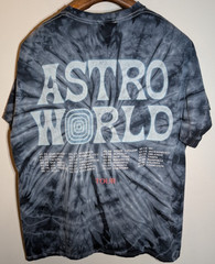 Travis Scott Astroworld Tour Wish You Were Here Tie Dye Shirt Rap Art Tee XL