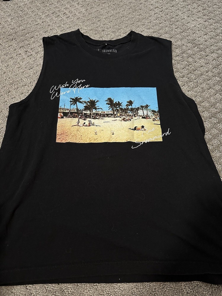 Rae Sremmurd Wish You We’re Here Casual Tank Top Graphic Black Mens Large