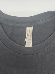American Apparel T-Shirt Men Large Black Graphic Tee..#40225